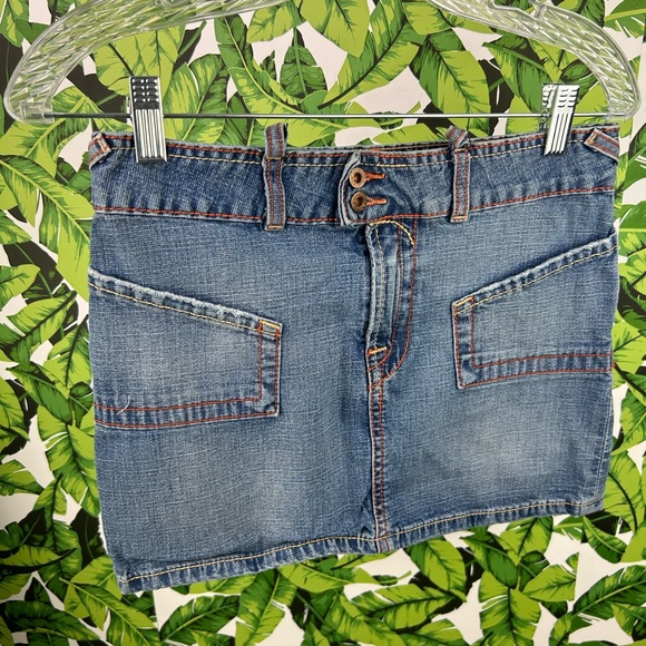Vintage Y2K Von Dutch Micro Mini Skirt 🔥 Iconic Designer Denim - USA Made - Picture 7 of 10